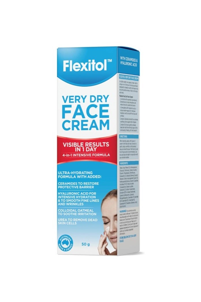 Flexitol Very Dry Skin face cream 50g, Urea - Image 2