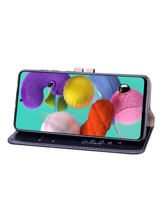اس-توب جراب لهاتف Samsung Galaxy A52 5G / 4G، جراب جلدي أفقي بتصميم شمع زيتي مع حامل وفتحات للبطاقات ومحفظة - Image 5
