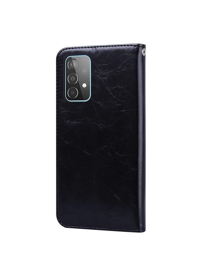 اس-توب جراب لهاتف Samsung Galaxy A52 5G / 4G، جراب جلدي أفقي بتصميم شمع زيتي مع حامل وفتحات للبطاقات ومحفظة - Image 3