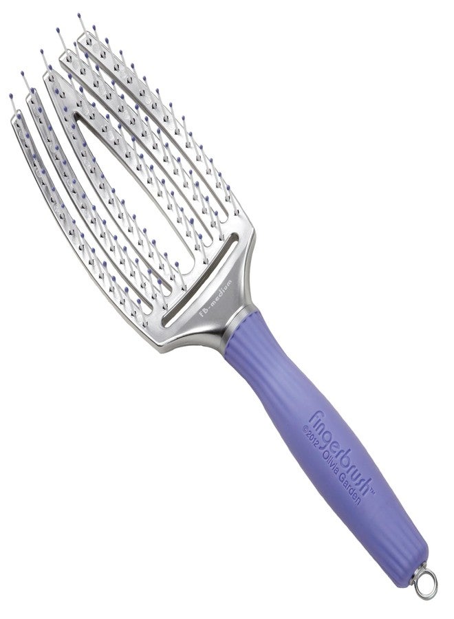 Olivia Garden Finger Brush Scalp-Hugging & Vented Paddle Hair Brush FB-MD (Medium) - Image 1