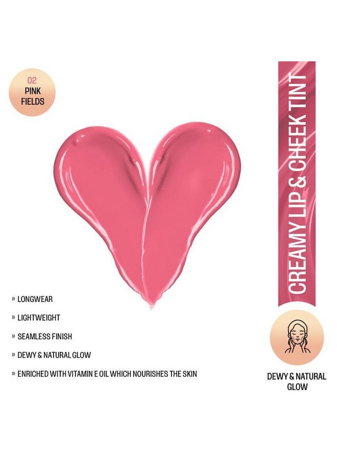 إنسايت مستحضرات التجميل كريمي الشفاه والخدود | لمسة نهائية ندية ومشرقة | أحمر الخدود خفيف الوزن | تركيبة شديدة الاصطباغ | أحمر خدود سائل قابل للبناء، 7.5 جم (02-بينك فيلدز) - Image 4