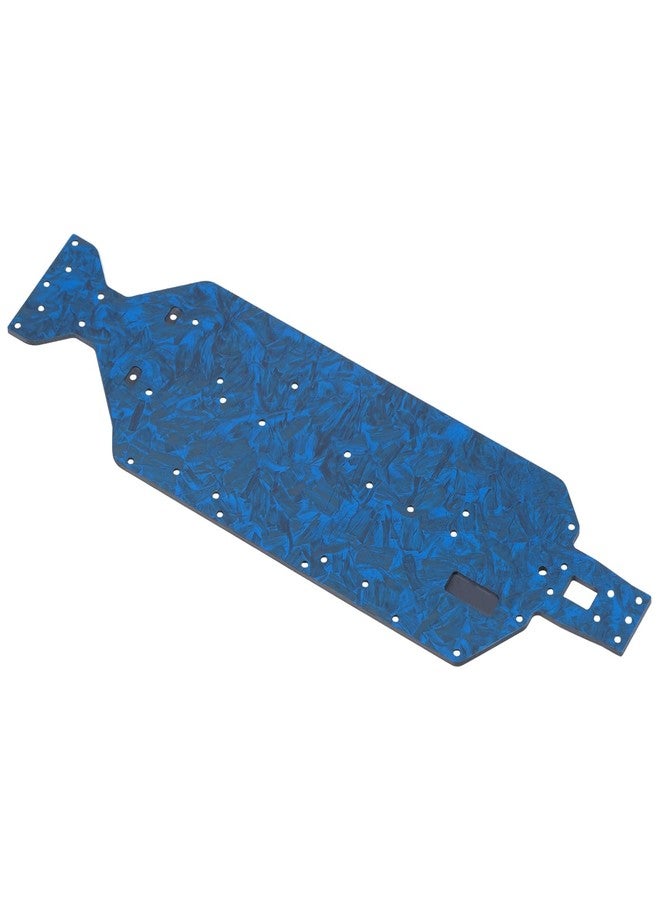 DJX 2.5mm Blue Forged Carbon Fiber Chassis for 1/10 Losi 22S Sprint Car Upgrade Parts Accessories (94g) (Black and Blue) - Image 2