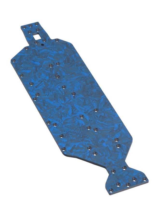 DJX 2.5mm Blue Forged Carbon Fiber Chassis for 1/10 Losi 22S Sprint Car Upgrade Parts Accessories (94g) (Black and Blue) - Image 4