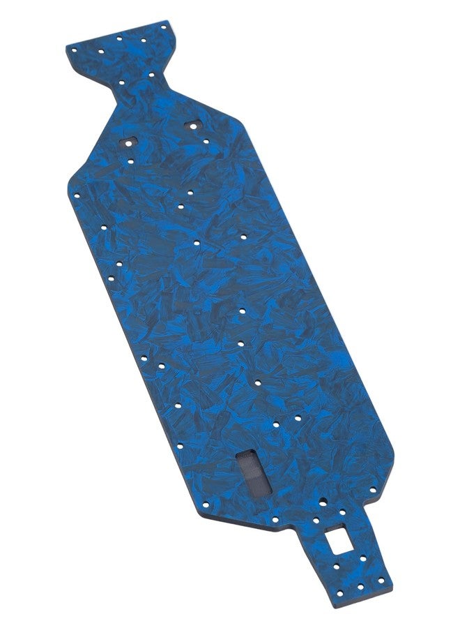 DJX 2.5mm Blue Forged Carbon Fiber Chassis for 1/10 Losi 22S Sprint Car Upgrade Parts Accessories (94g) (Black and Blue) - Image 5