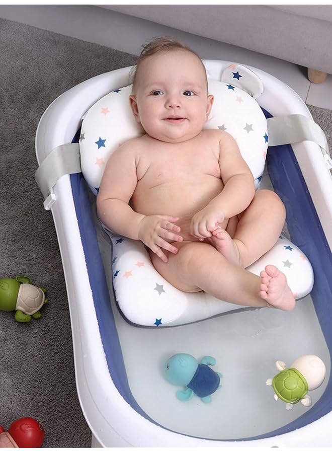 erorex Baby Bath Pad Infant Bath Support Seat Cushion Soft Adjustable Non Slip Baby Bath Pillow For - Image 2