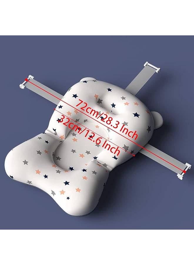 erorex Baby Bath Pad Infant Bath Support Seat Cushion Soft Adjustable Non Slip Baby Bath Pillow For - Image 3