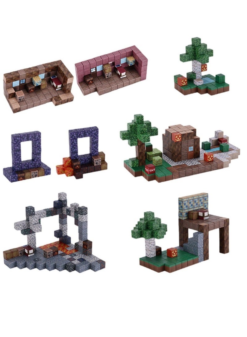 AirYoung Game Magnetic Building Blocks , Children's Educational Game Accessories, Miniature World Building Toys Cube Construction 25MM Super Large Size, Puzzle Building Block Family Parent-child Game - Image 4