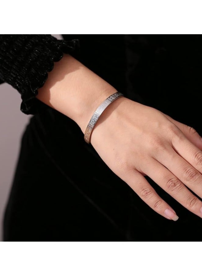 فيروز جوليري اساور من ستانلس ستيل بتصميم مفتوح سهل الارتداء الجنسين وتناسب جميع الاشخاص من فيروز جوليري - Image 2