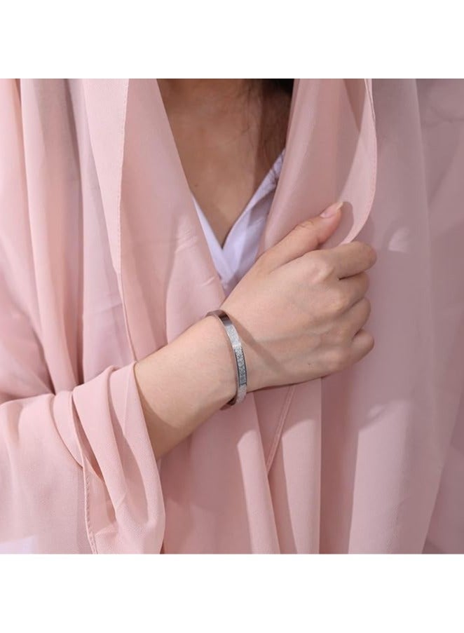 فيروز جوليري اساور من ستانلس ستيل بتصميم مفتوح سهل الارتداء الجنسين وتناسب جميع الاشخاص من فيروز جوليري - Image 3