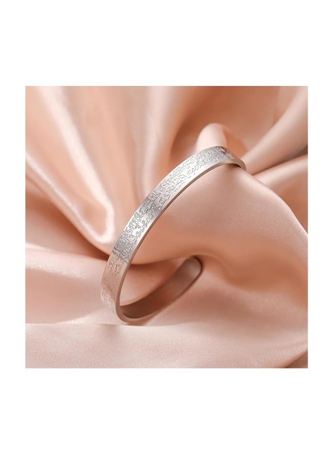 فيروز جوليري اساور من ستانلس ستيل بتصميم مفتوح سهل الارتداء الجنسين وتناسب جميع الاشخاص من فيروز جوليري - Image 4