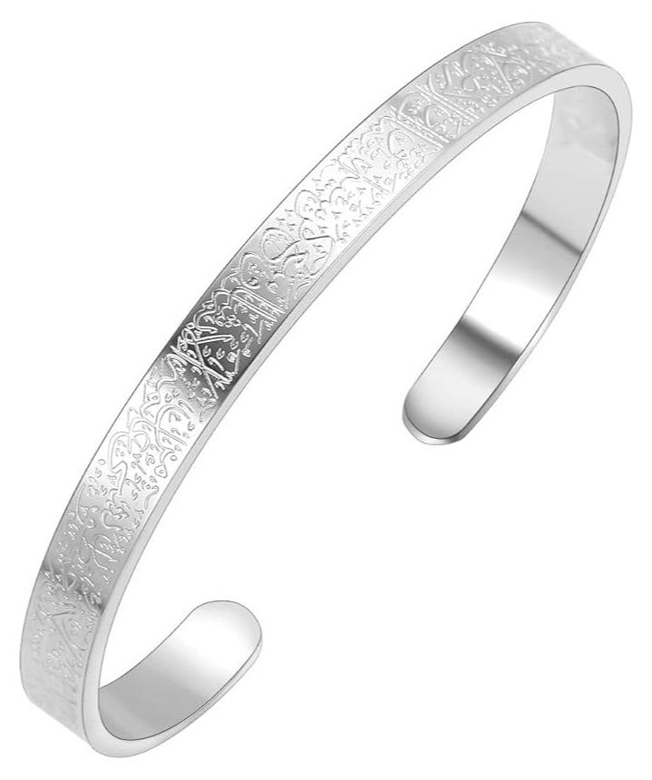 فيروز جوليري اساور من ستانلس ستيل بتصميم مفتوح سهل الارتداء الجنسين وتناسب جميع الاشخاص من فيروز جوليري - Image 1