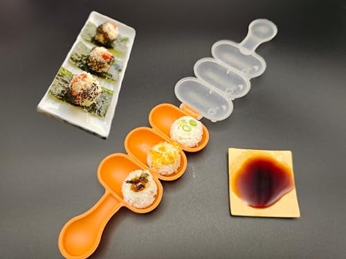 Upoomart Rice Ball Maker Mold & Sushi Maker Rice Ball Mold with 2 Riceball Shaker and 2 Rice Paddle - Easy to Use Rice Ball Mold Shaker for Perfect Onigiri and Sushi - Fun Kitchen Tool - Image 5