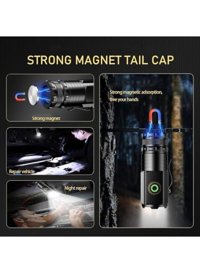 LED Torch Light, Rechargeable Torch Water Resistant with 5 Modes, Handheld Flashlight 5000 High Lumens, Compact Pocket Clip Torchs for Outdoor Activity, Emergency, Camping, Hiking - Image 5