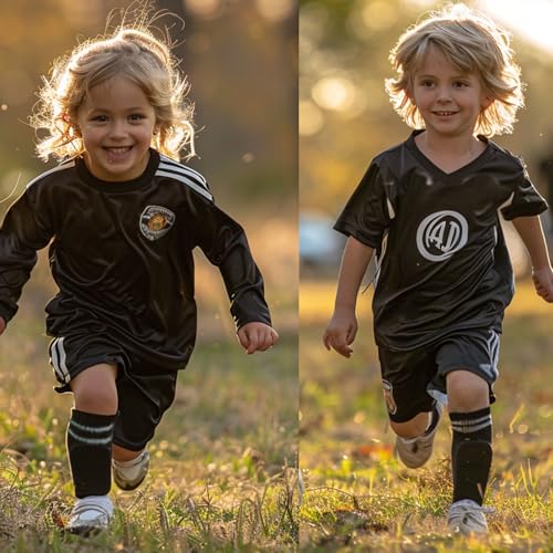 Mypre Soccer Shin Guards Pads with Socks Gear for Soccer 3,4,5 Year Old and Up Little Girls Boys Kids Child Youth Toddler Teenagers - Image 2
