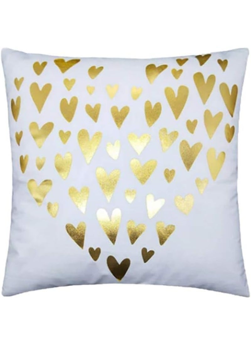 RISHAHOME 4 Pcs Cushion Cover Set 18X18 Inch  Home Decorative Throw Pillow Cases Single Sided Pattern  45X45Cm Square Cushion Case For Sofa Couch  Muticolor  Home Decor Throw Pillow Cover  - Image 3