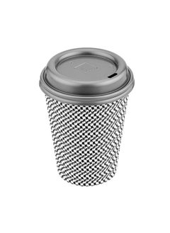 Restaurantware Restaurantware-Coffee Cup Lids Only For 8, 12, 16 and 20 oz Cups 500 Pack Of Disposable Pewter Gray Hot Cup Lids Leakproof Plastic Drink Covers Elevated Spout Air Flow Vent For Espresso Beverages  - Image 2