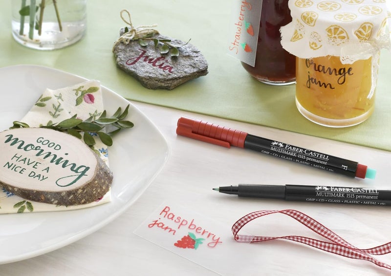 فابير كاستل أقلام ملونة دائمة من Faber-Castell، لون أسود، مقاومة للماء، مجموعة من 10 أقلام - Image 2