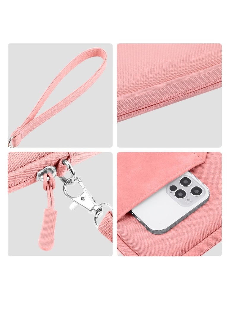 Y&D 9-11 Inch Tablet Sleeve Bag Carrying Case for iPad Pro 11 2021-2018 Air 5/4 10.9 10.2 Galaxy Tab A8 10.5/Tab S8 11" Surface Go 2/1 Protective with Pocket Pink  - Image 2