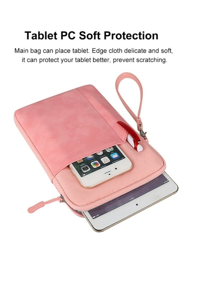 Y&D 9-11 Inch Tablet Sleeve Bag Carrying Case for iPad Pro 11 2021-2018 Air 5/4 10.9 10.2 Galaxy Tab A8 10.5/Tab S8 11" Surface Go 2/1 Protective with Pocket Pink  - Image 5