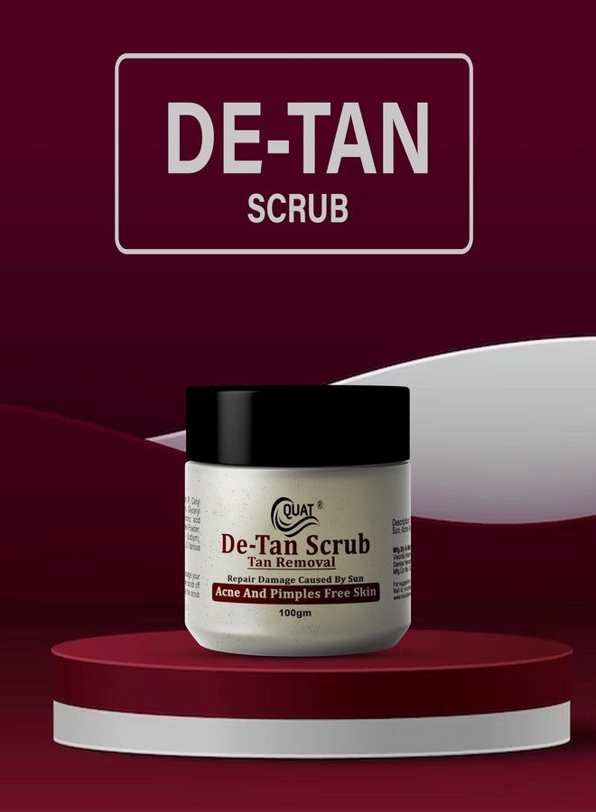 Quat De-Tan Scrub for Tan Removal, Acne and Pimples Free Skin, 100g - Image 2
