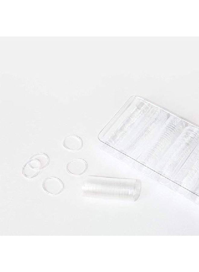 Gimme Bands Elastic Stacks Peel Apart Plastic Bands No Hair Tearing Or Ripping Nonslip Elastic Hair Ties Great For Purse Or Travel 320Pc (Clear)  - Image 1