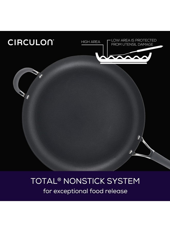 سركيولن سيركيولون - 83906 مقلاة سيركيولون راديانس غير لاصقة مطلية بأكسيد صلب / مقلاة / مقلاة مطلية بأكسيد صلب بمقبض مساعد - 14 بوصة، رمادي - Image 4