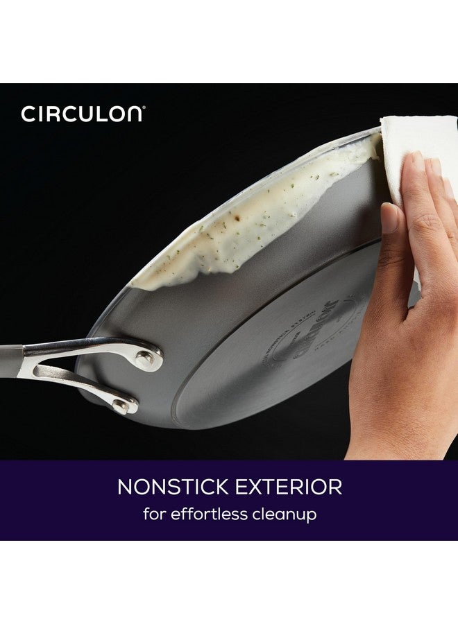سركيولن سيركيولون - 83906 مقلاة سيركيولون راديانس غير لاصقة مطلية بأكسيد صلب / مقلاة / مقلاة مطلية بأكسيد صلب بمقبض مساعد - 14 بوصة، رمادي - Image 2