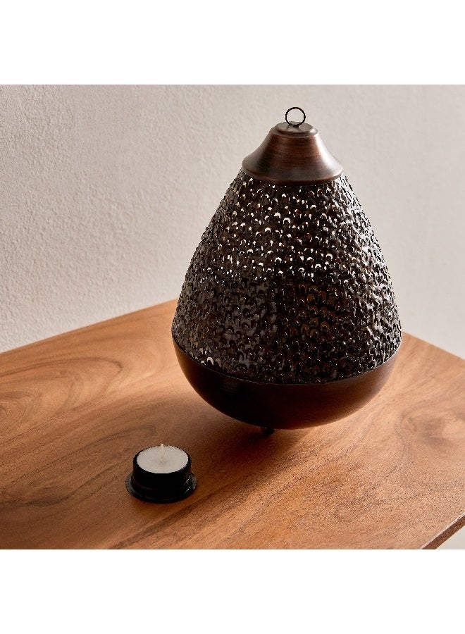 Home Box Corlie Metal Peacock Cutwork Votive Candle Holder with Hook 17 x 17 x 22 cm - Image 2