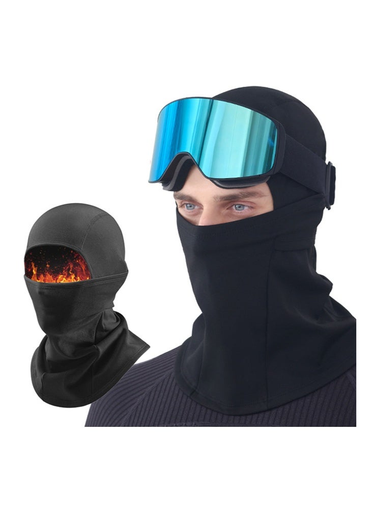 Golovejoy Black Windproof Balaclava, Windproof, Cold Protection, High Elasticity and Comfort, Mask, Neck Protector, Windproof, Cold Protection, Soft Fit on Head, Comfortable and Non-Tightening, for Men and Women - Image 1