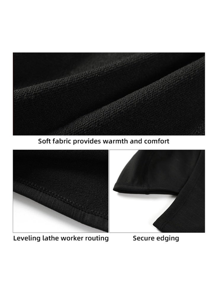 Golovejoy Black Windproof Balaclava, Windproof, Cold Protection, High Elasticity and Comfort, Mask, Neck Protector, Windproof, Cold Protection, Soft Fit on Head, Comfortable and Non-Tightening, for Men and Women - Image 5