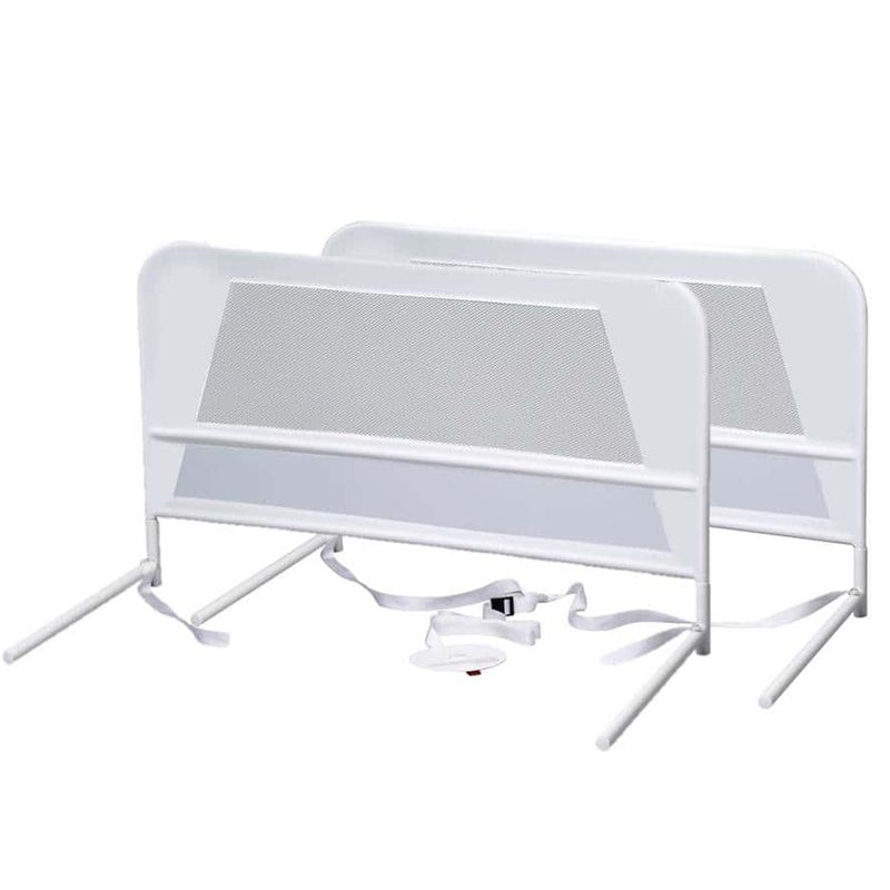 KidCo BR303 Childrens Bed Rail Double Pack Quick Assembly Toddler Bedrail White