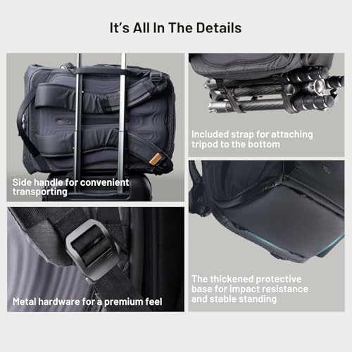 PGYTECH OneGo 2 Camera Backpack 20L with Laptop/iPad Compartment Waterproof Camera Backpack for Urban & Travel Photography – Compatible with Sony/Canon/Nikon/DSLR/SLR Mirrorless Cameras, Pine Green - Image 4
