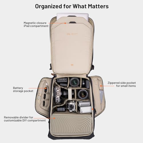 PGYTECH OneGo 2 Camera Backpack 20L with Laptop/iPad Compartment Waterproof Camera Backpack for Urban & Travel Photography – Compatible with Sony/Canon/Nikon/DSLR/SLR Mirrorless Cameras, Pine Green - Image 3