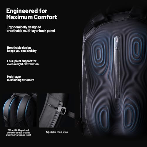 PGYTECH OneGo 2 Camera Backpack 20L with Laptop/iPad Compartment Waterproof Camera Backpack for Urban & Travel Photography – Compatible with Sony/Canon/Nikon/DSLR/SLR Mirrorless Cameras, Pine Green - Image 5