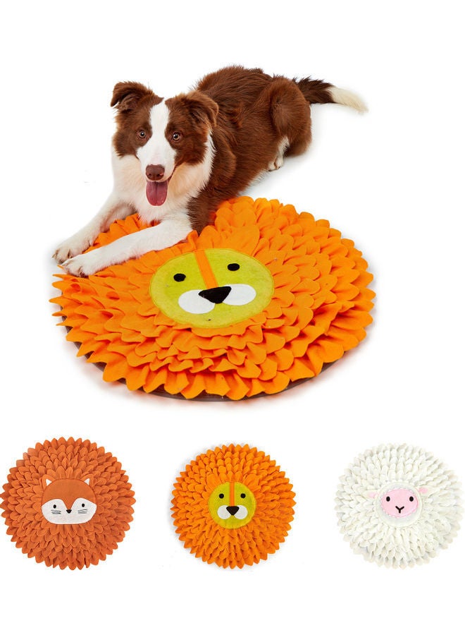 NIBEMINENT Pet Stress Release Snuffle Mat Orange/Yellow 38x5x32cm - Image 2