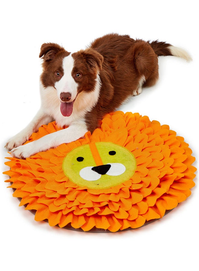 NIBEMINENT Pet Stress Release Snuffle Mat Orange/Yellow 38x5x32cm - Image 5
