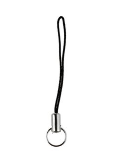Mobile Strap Tone Split Ring Black/Sliver