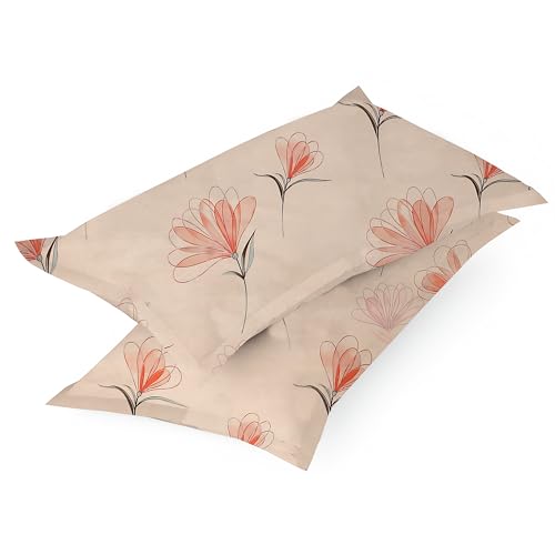 STARNSTYLE 100% Cotton Super Soft 240 Thread Count Elastic Fitted All Around Elastic Printed King Size Double Bed Bedsheet with 2 Pillow Cover 72" X 78" - Image 5