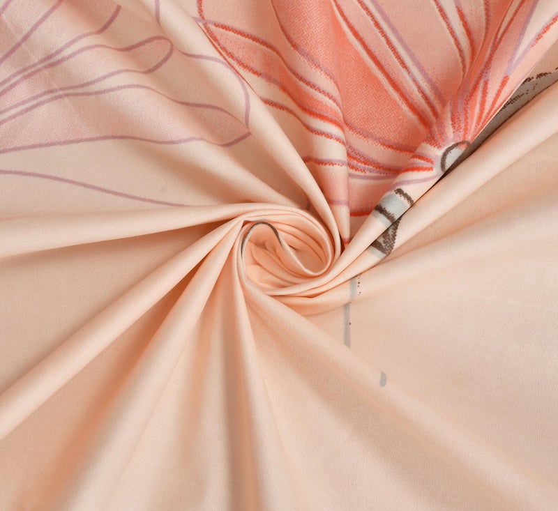 STARNSTYLE 100% Cotton Super Soft 240 Thread Count Elastic Fitted All Around Elastic Printed King Size Double Bed Bedsheet with 2 Pillow Cover 72" X 78" - Image 4