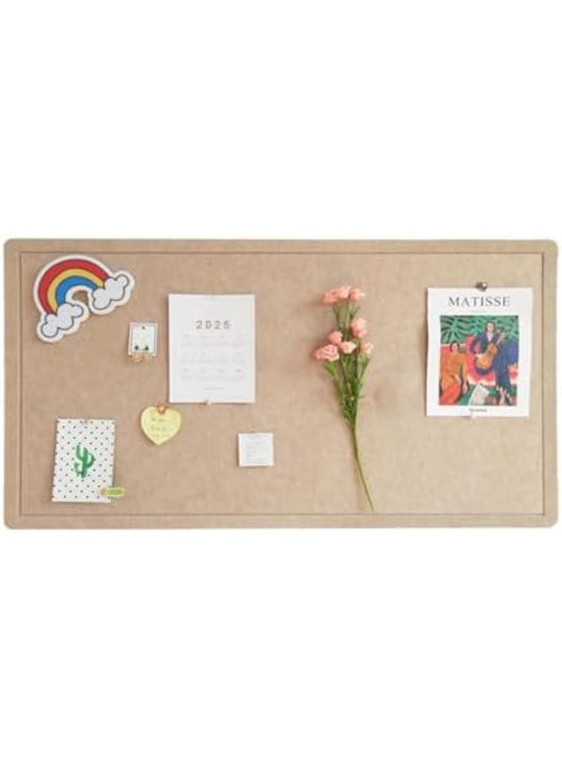 SYOSI لوحة إعلانات كبيرة من الفelt - 35" × 18" لوحة كورك قماشية للجدران، لوحة دبابيس زخرفية للمكتب، المدرسة، المنزل والمطبخ - لوحة ملاحظات للملاحظات، الصور وعروض الفن (جمل) - Image 1