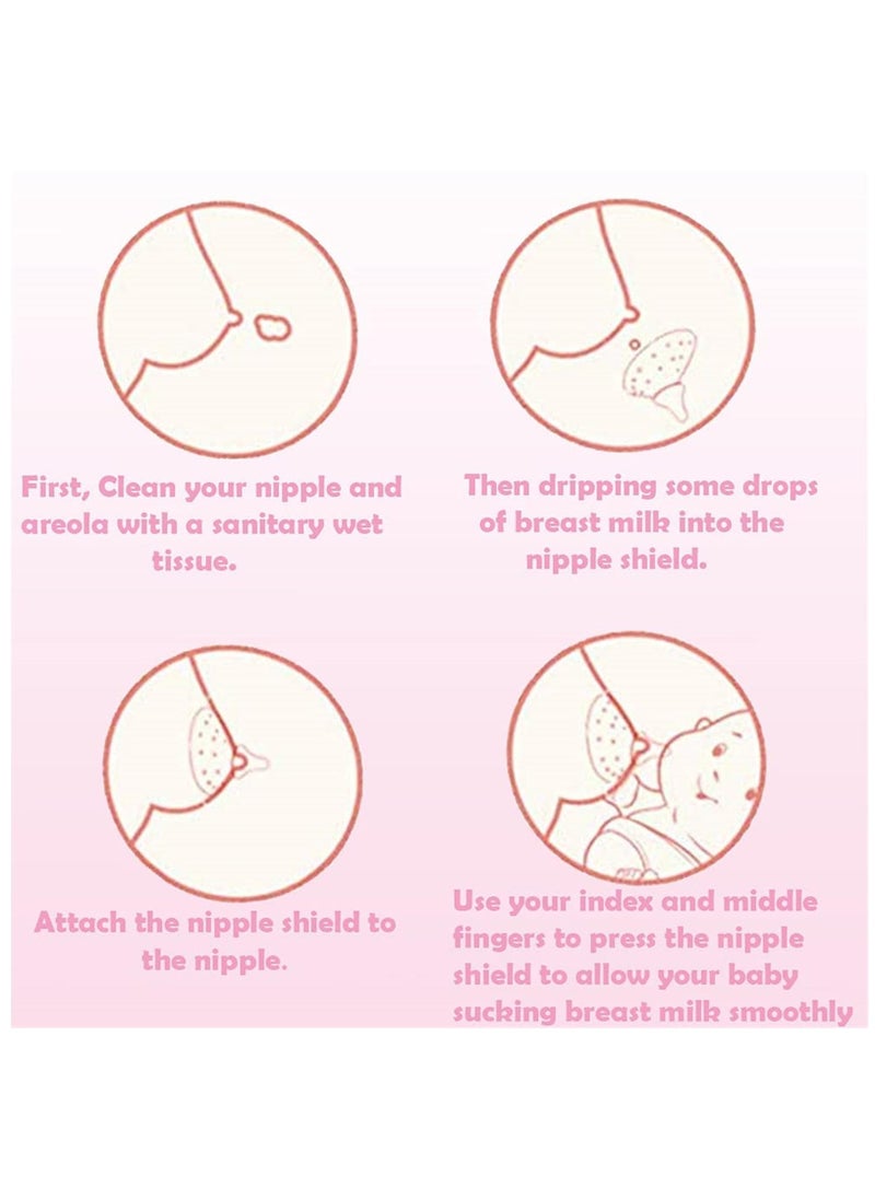 Chabeia - Nipples Shield for Breastfeeding, Breastfeeding Nipples Shield with Storage Box, Nipple Shields for Nursing Newborn with Inverted and Sore Nipple, Nipple Shield with BPA and BPS Free - Image 1