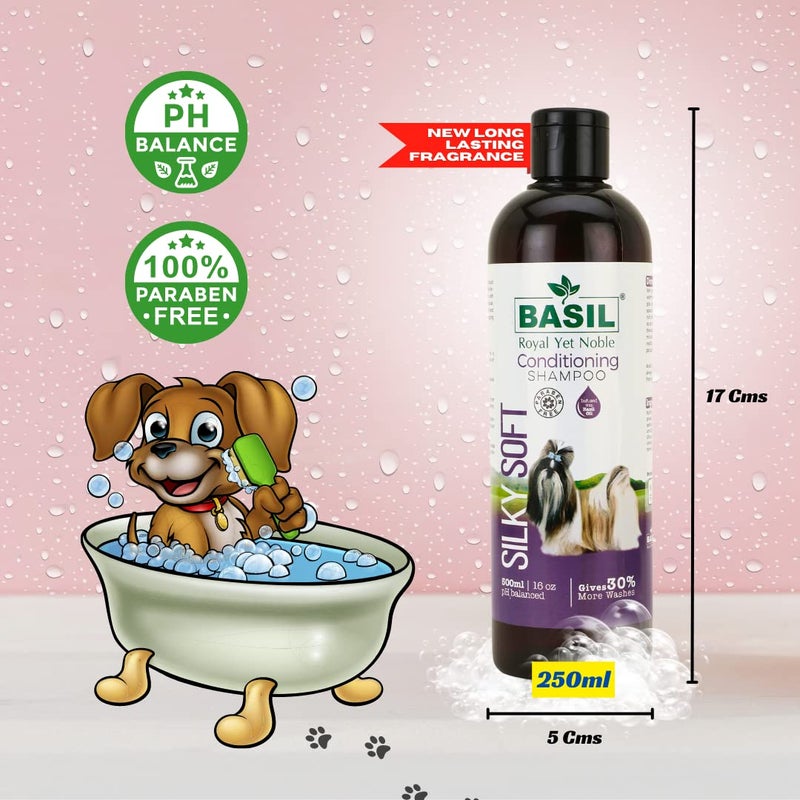 Basil Silky Soft Conditioning Shampoo, 250 ml - Image 2