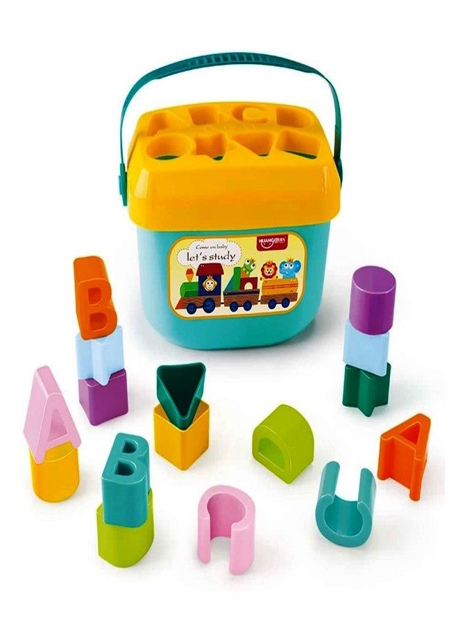 BELLABOTA Baby's First Shape Sorting Blocks Learning- Educational Activity Toys with 16 Building Blocks - Multicolor (16 Pieces) - Image 4