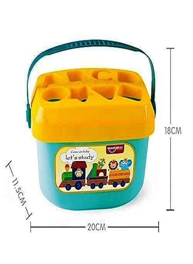 BELLABOTA Baby's First Shape Sorting Blocks Learning- Educational Activity Toys with 16 Building Blocks - Multicolor (16 Pieces) - Image 2