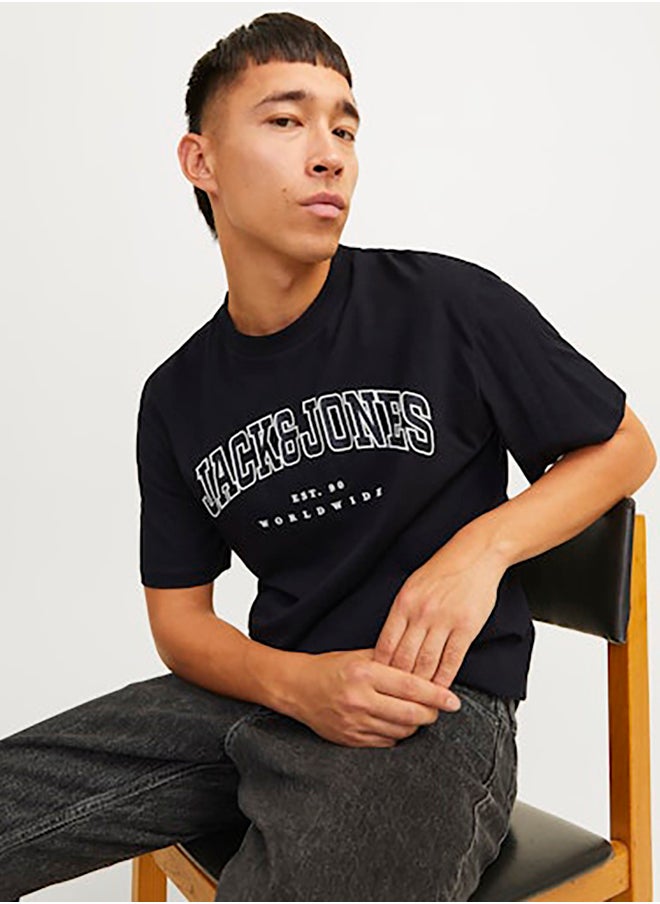 Jjecaleb Varsity Tee Ss O-Neck Noos