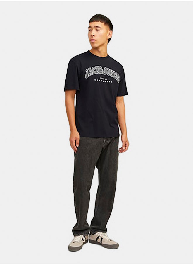 Jjecaleb Varsity Tee Ss O-Neck Noos