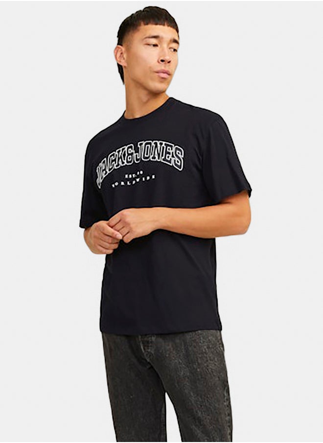 Jjecaleb Varsity Tee Ss O-Neck Noos