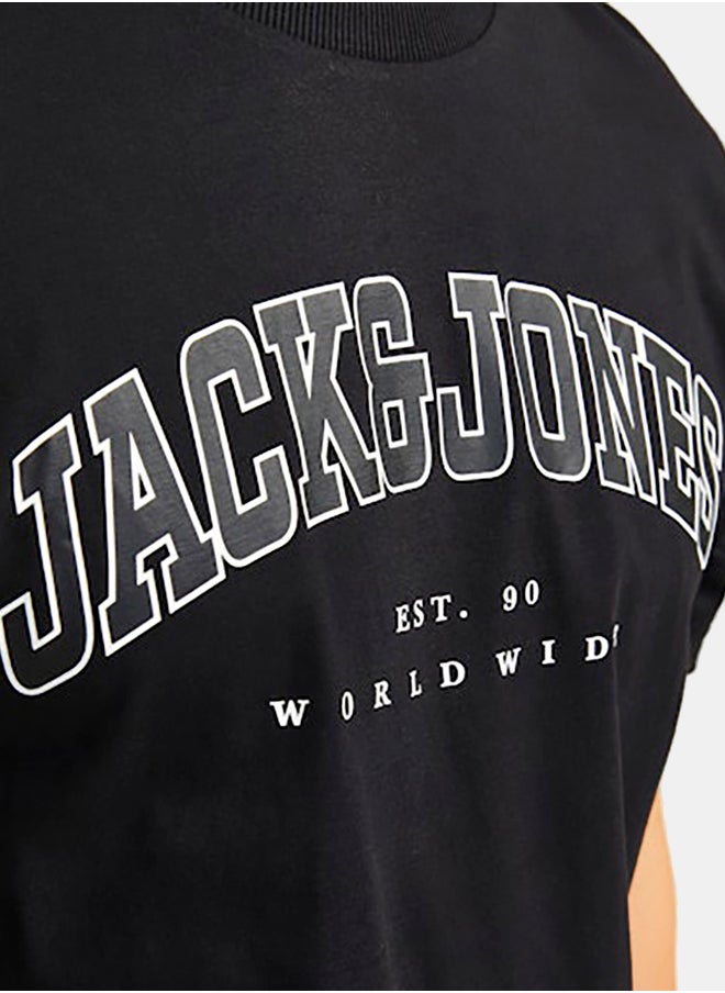 Jjecaleb Varsity Tee Ss O-Neck Noos