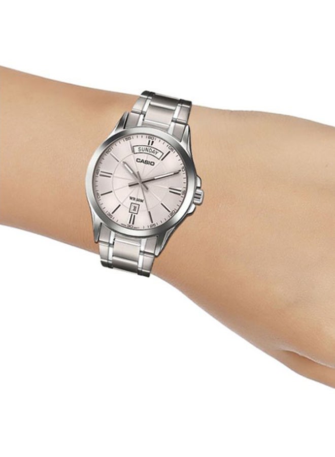 CASIO Men Enticer Analog Watch MTP-1381D-7A - 47 mm - Silver - Image 4