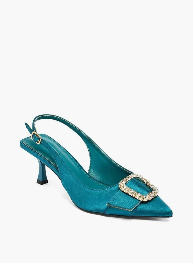 فلورا بيلا من شو إكسبرس Women Embellished Kitten Heel Pumps